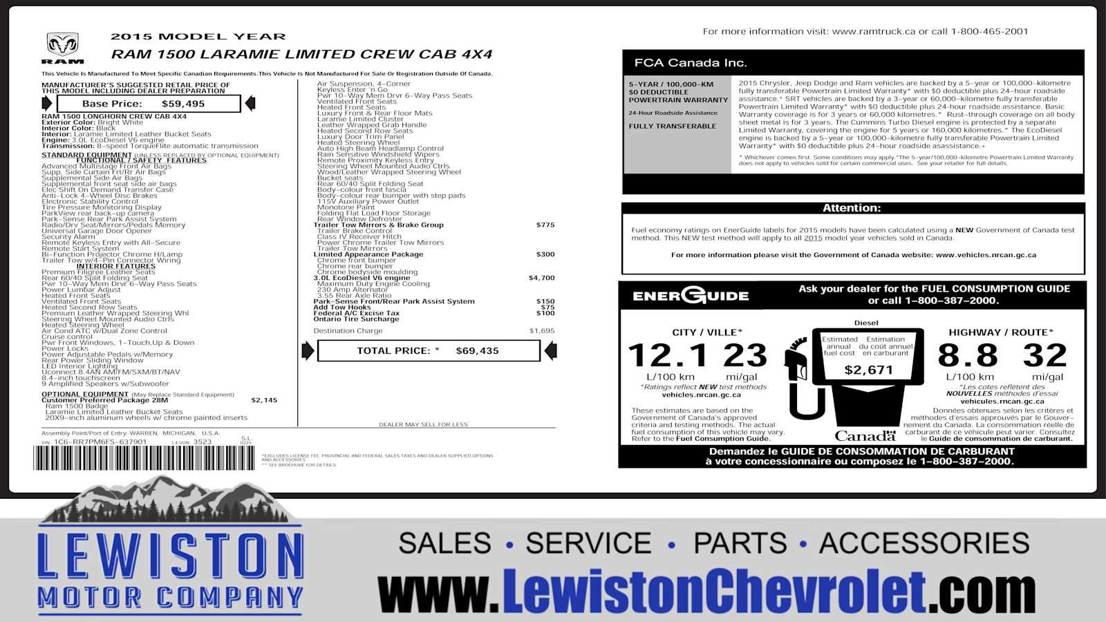 2015 RAM 1500 Laramie Longhorn