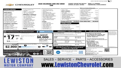 2026 Chevrolet Colorado ZR2