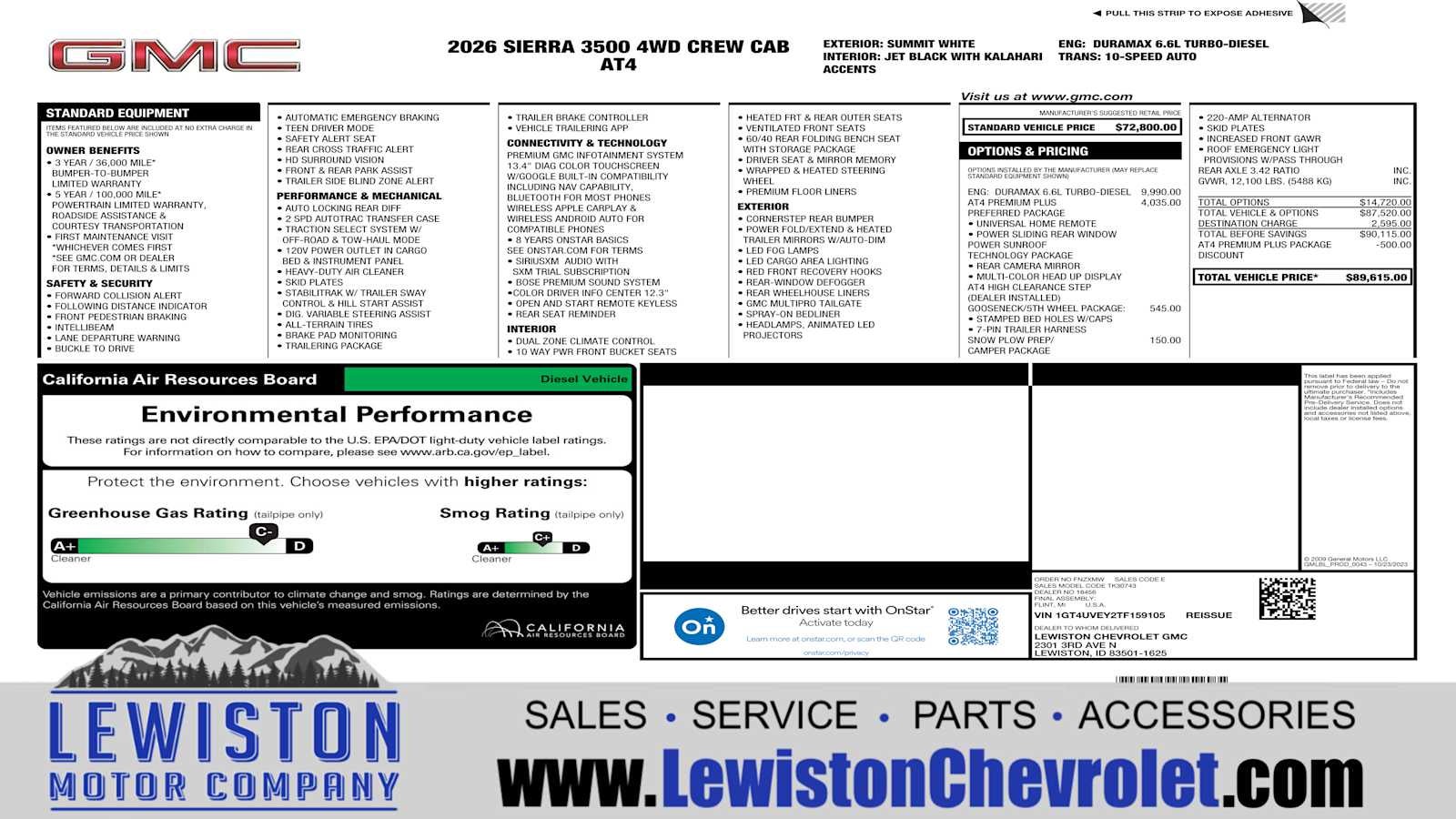 2026 GMC Sierra 3500 HD AT4