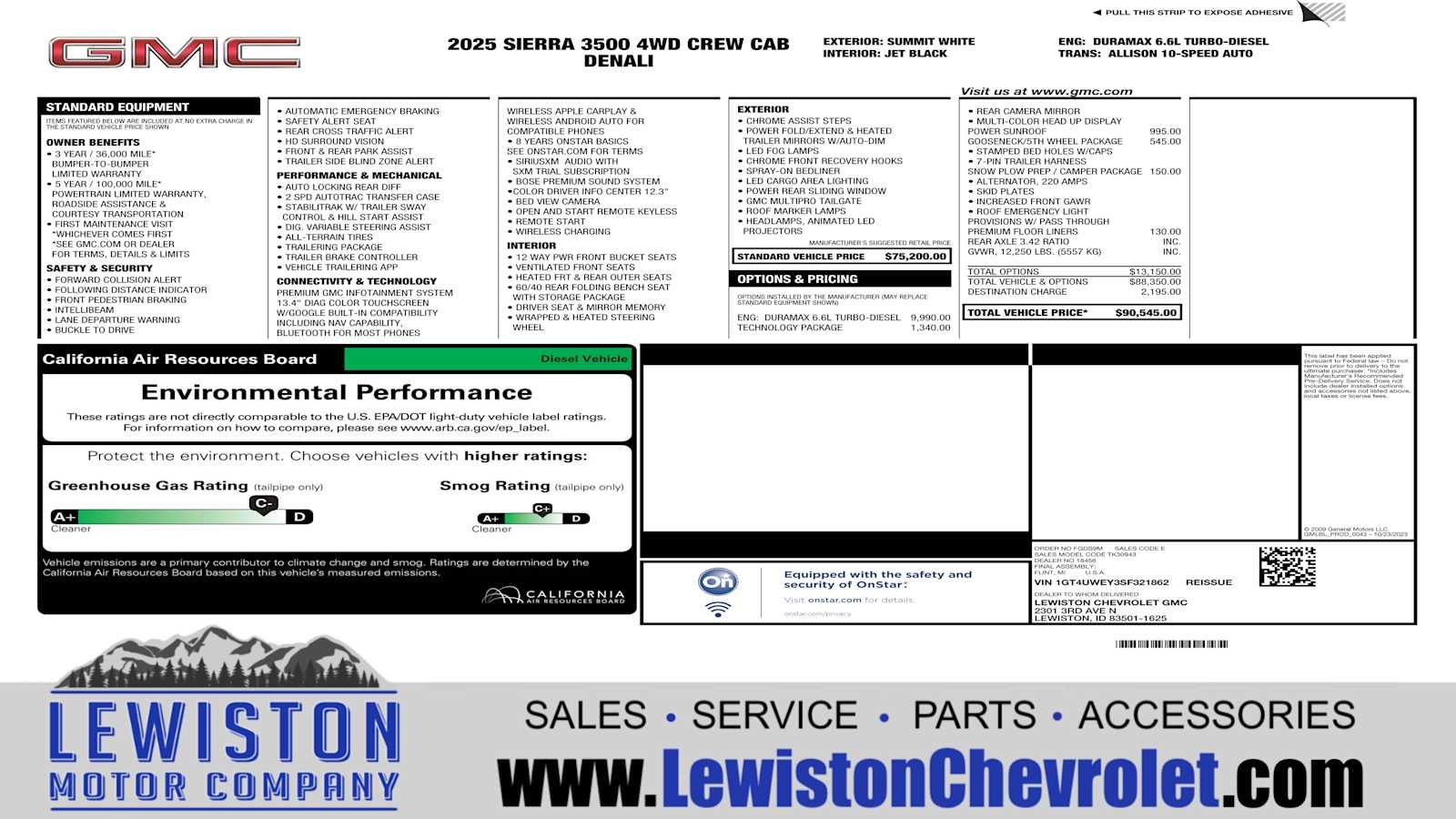 2025 GMC Sierra 3500 HD Denali