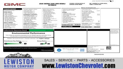 2026 GMC Sierra 2500 HD Denali Ultimate