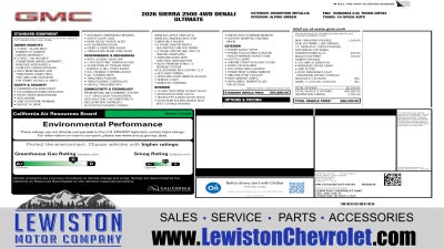 2026 GMC Sierra 2500 HD Denali Ultimate