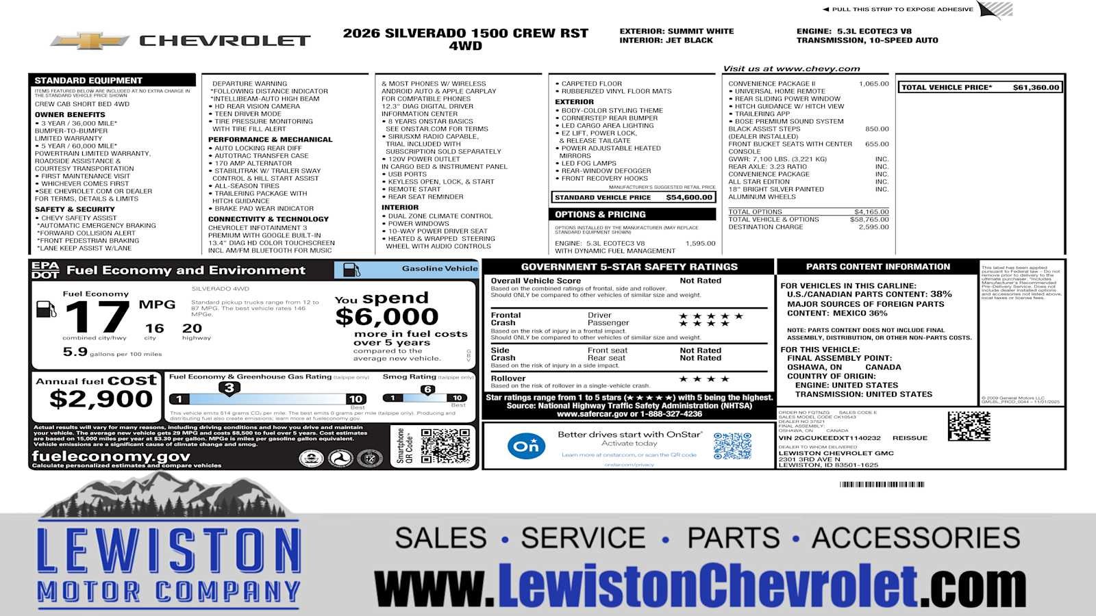 2026 Chevrolet Silverado 1500 RST