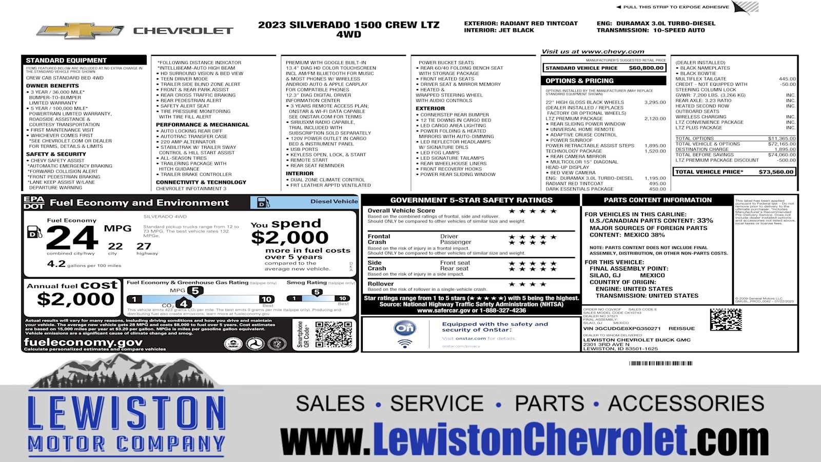 2023 Chevrolet Silverado 1500 LTZ