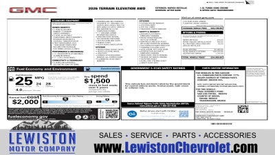 2026 GMC Terrain Elevation