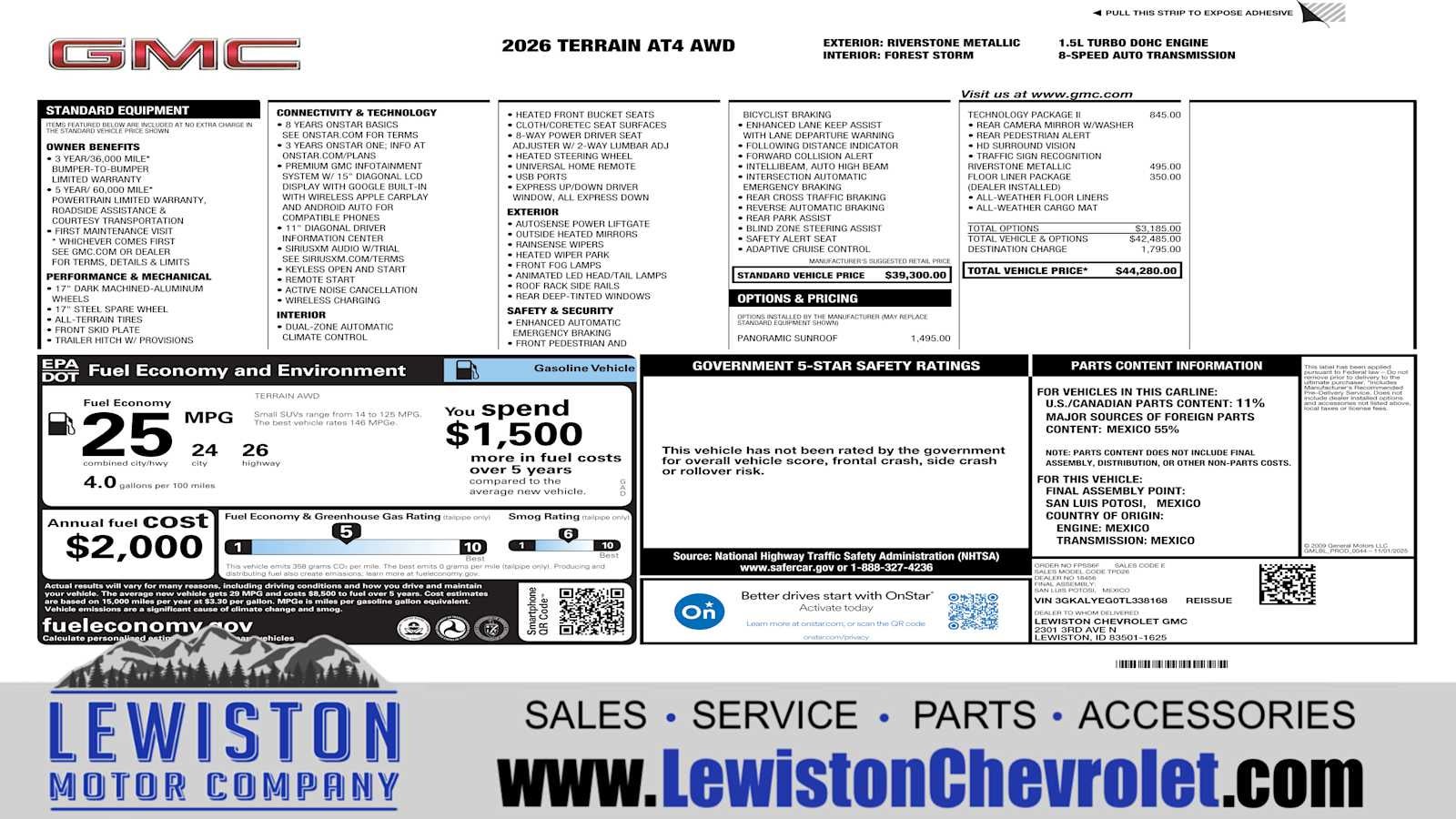 2026 GMC Terrain AT4