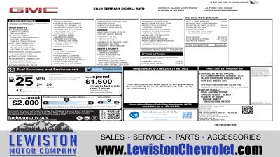 2026 GMC Terrain Denali
