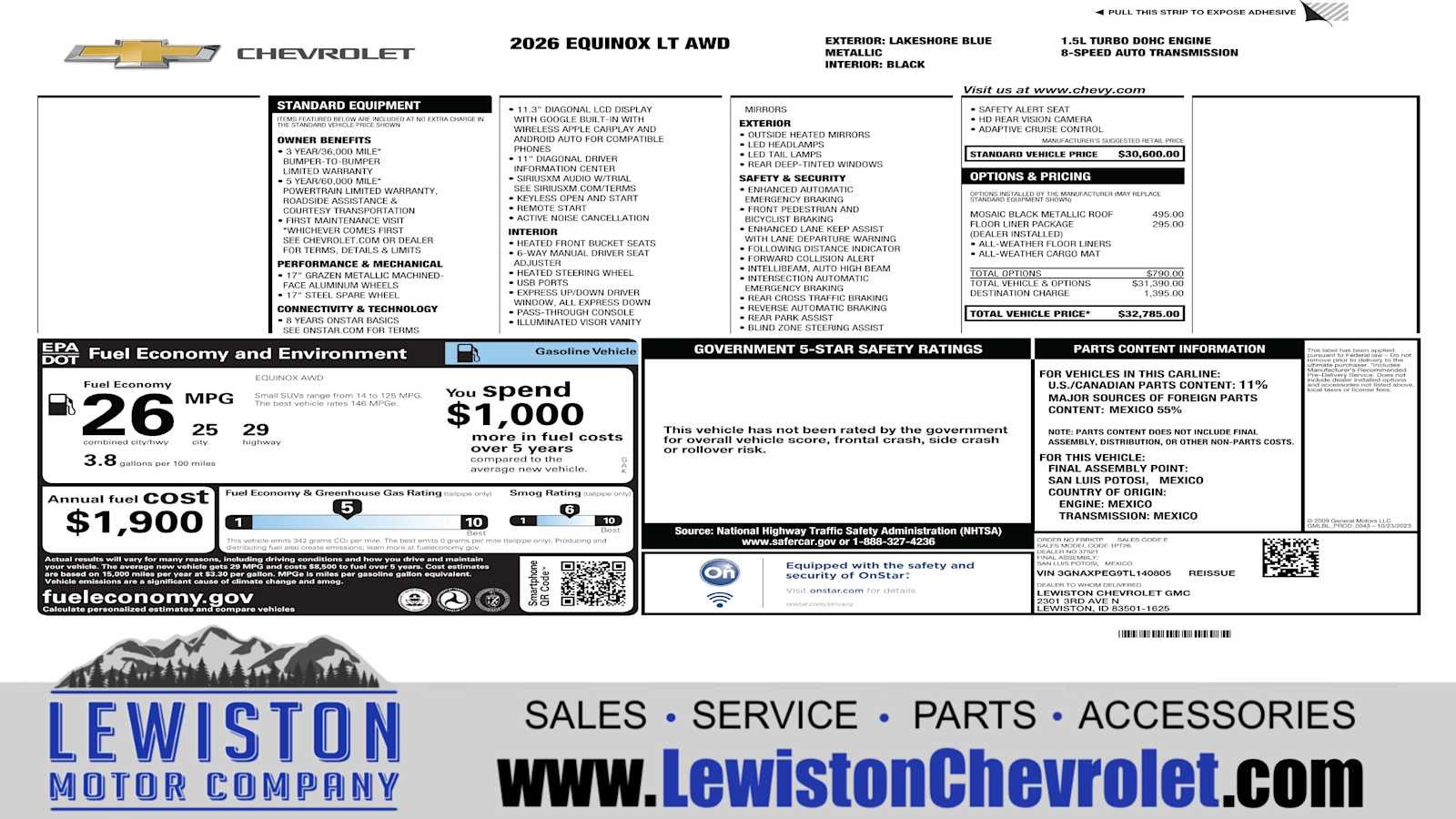 2026 Chevrolet Equinox LT