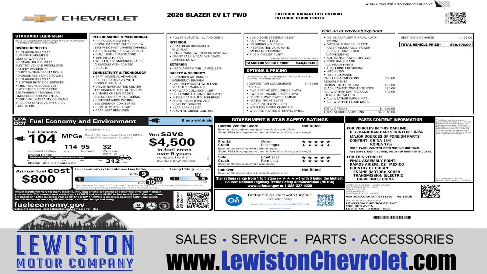 2026 Chevrolet Blazer EV LT