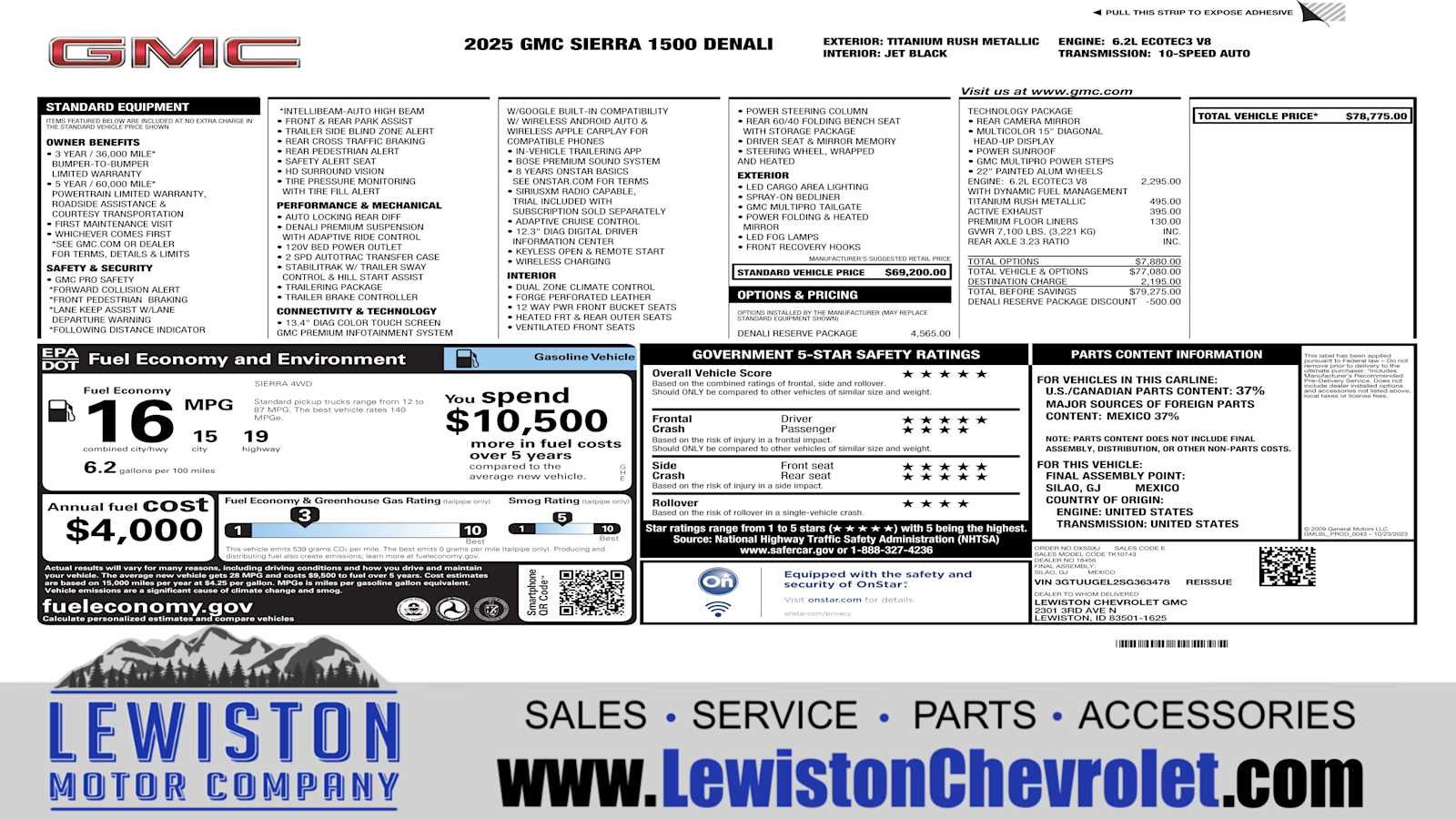 2025 GMC Sierra 1500 Denali