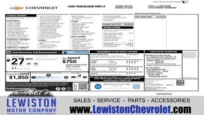 2026 Chevrolet Trailblazer LT