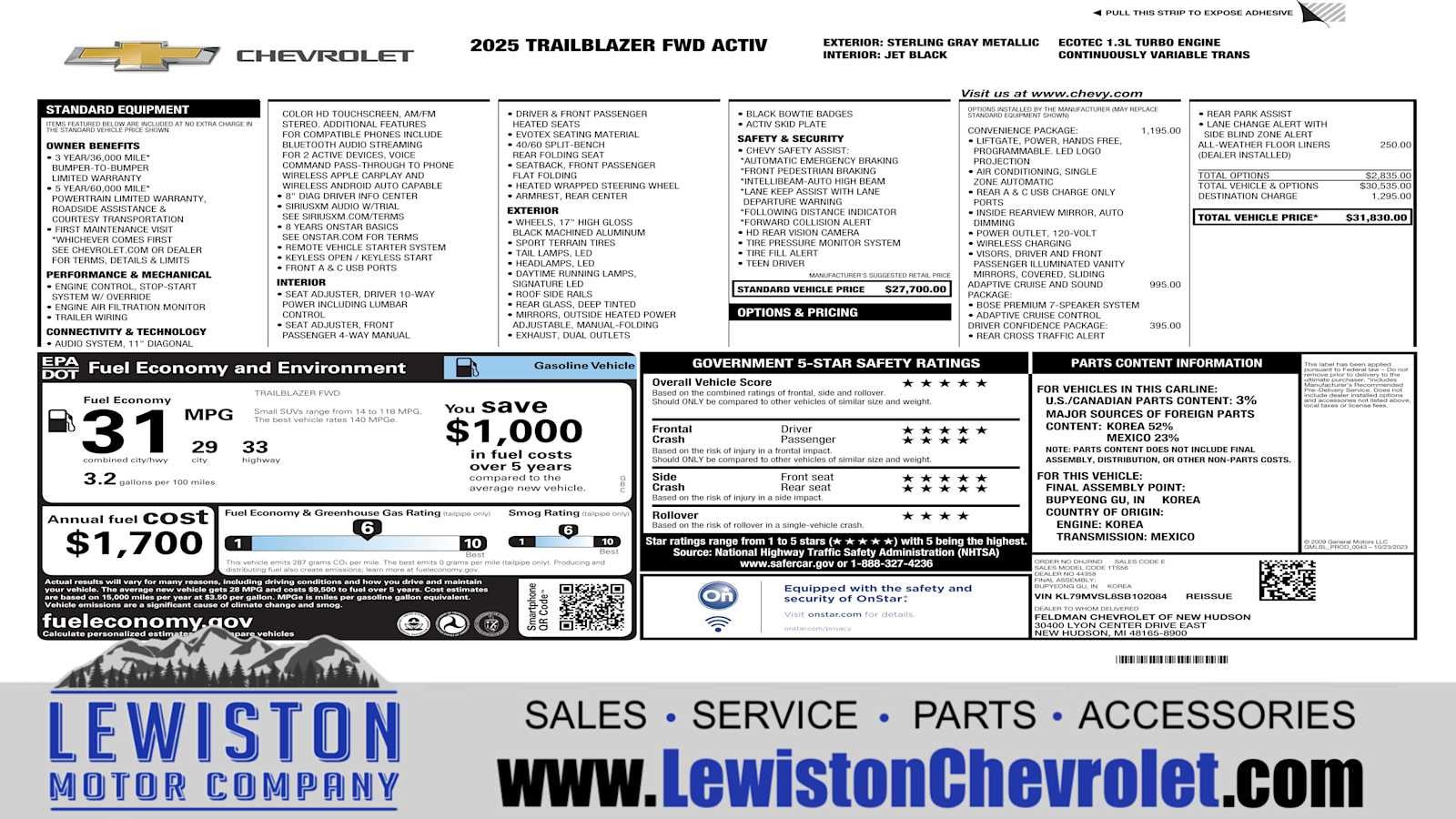 2025 Chevrolet Trailblazer ACTIV